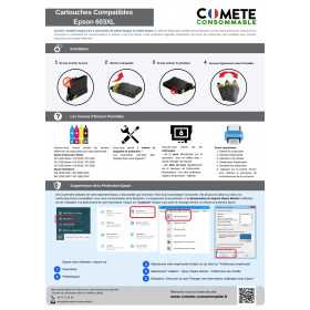 1 cartouche compatible EPSON 603XL Noir, EPSON