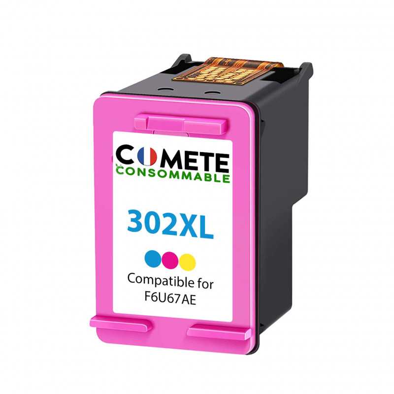 COMETE CONSOMMABLE 302 XL Pack 2 Cartouches MADE IN FRANCE compatibles HP  302XL Noir+Couleur - HP DeskJet 3639 3630 3632 / HP Envy 4520 4525 4527 / HP  OfficeJet 3831 3833 3830 - Cartouche d'encre - Achat & prix