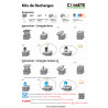 1 Kit de recharge compatible HP 302 Couleur, HP