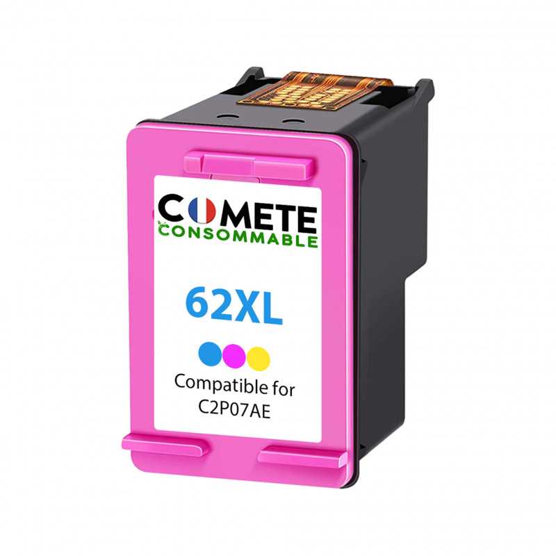 1 cartouche compatible HP 62XL Couleur, HP 1 cartouche compatible HP 62XL Couleur, HP
