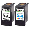 2 Cartouches d'encre 545XL + 546XL Compatibles avec Canon PIXMA PG-545 CL-546 - 1 Noire + 1 Couleurs, CANON