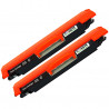 2 Toners compatibles HP 126A CE310A/CF350A, HP