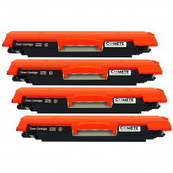 4 Toners compatibles Noirs HP 126A CE310A/CF350A, HP