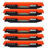 6 Toners compatibles Noirs HP 126A CE310A/CF350A