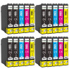 T1285 - 20 Cartouches d'encre Compatibles avec Epson Stylus - 8 Noir + 4 Cyan + 4 Magenta + 4 Jaune, EPSON