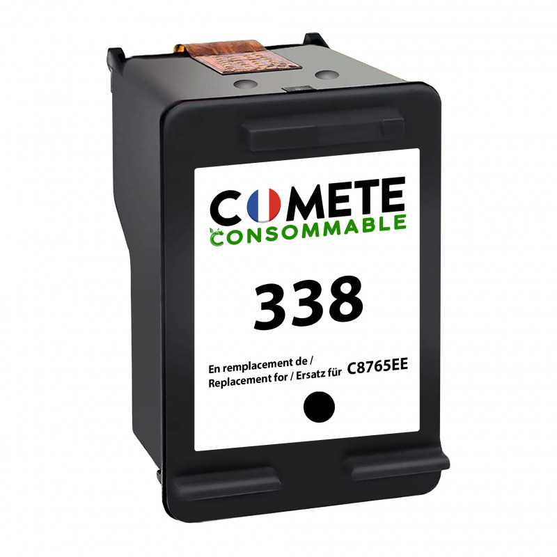 1 cartouche compatible HP 338 Noir, HP 1 cartouche compatible HP 338 Noir, HP
