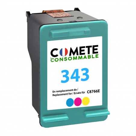 1 cartouche compatible HP 343 Couleur, HP