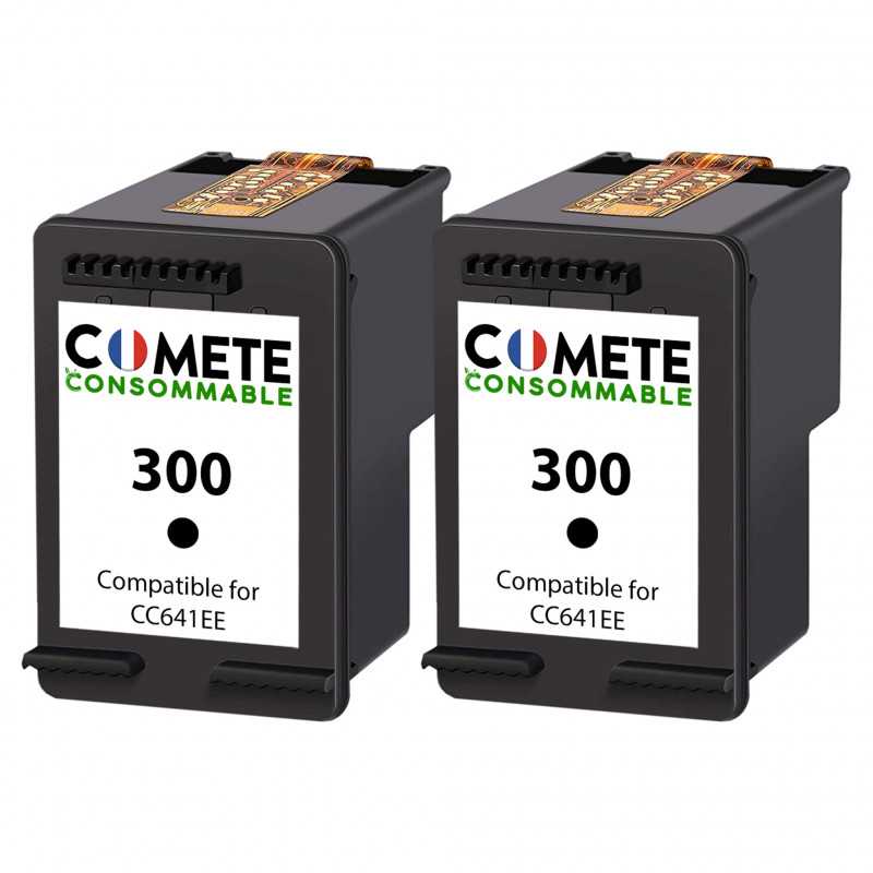 2 Cartouches compatibles HP 300 Noir, HP 2 Cartouches compatibles HP 300 Noir, HP