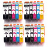 20 Cartouches Compatibles 520XL 521XL