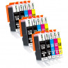 15 Cartouches Compatibles 525XL 526XL pour imprimantes Canon PIXMA PGI-525 CLI-526 - 3 Packs