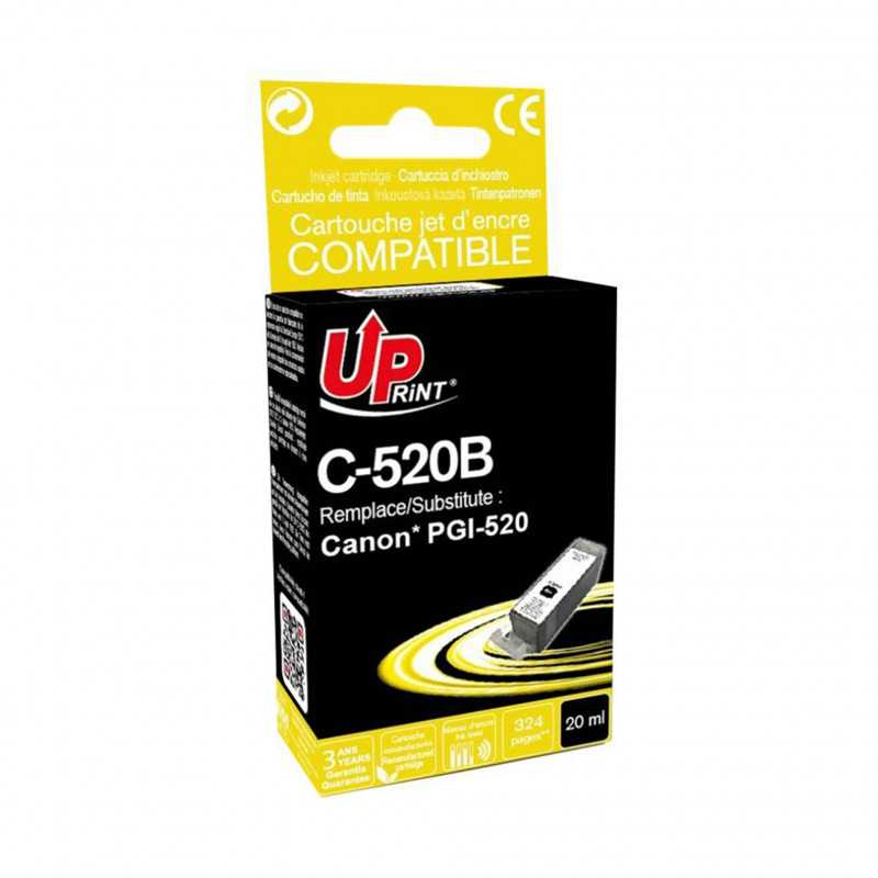 1 Cartouche UPRINT compatible CANON 520 Noir, CANON