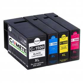 4 Cartouches Compatibles 1500XL PGI-1500 pour imprimantes CANON MAXIFY - 1 Pack, CANON