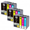 12 Cartouches 27XL compatibles avec Epson 27 XL C13T27154010 T2711 T2712 T2713 T2714 T2715 - 3 Packs, EPSON