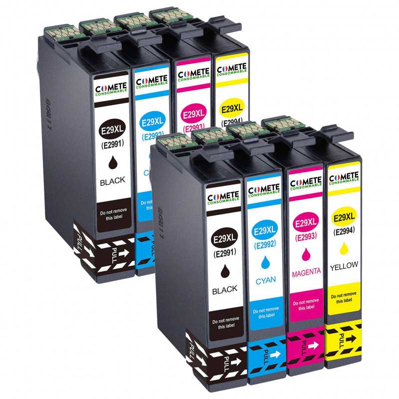 8 Cartouches 29XL compatibles Epson 29 XL T2991 T1992 T1993 T2994 T2996 C13T29964012, EPSON 8 Cartouches 29XL compatibles Epson 29 XL T2991 T1992 T1993 T2994 T2996 C13T29964012, EPSON