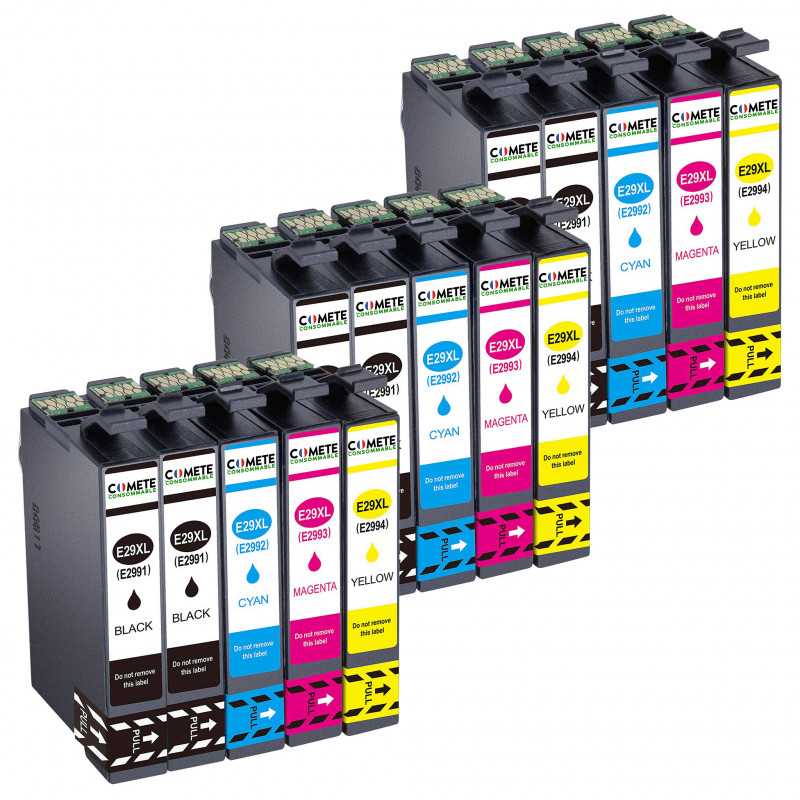 15 Cartouches 29XL compatibles Epson 29 XL T2991 T1992 T1993 T2994 T2996 C13T29964012, EPSON 15 Cartouches 29XL compatibles Epson 29 XL T2991 T1992 T1993 T2994 T2996 C13T29964012, EPSON