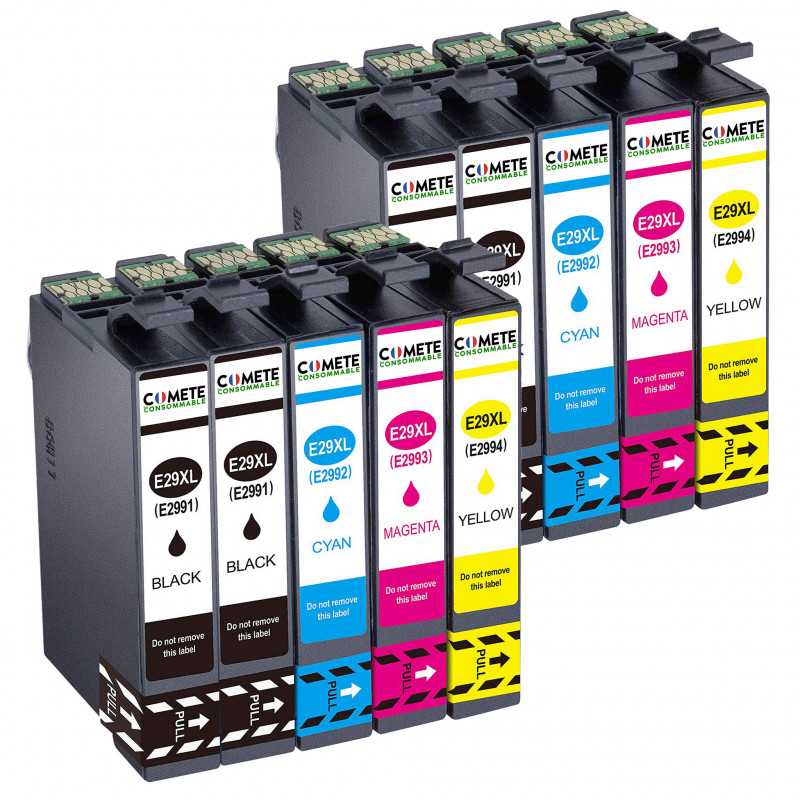 10 Cartouches 29XL compatibles Epson 29 XL T2991 T1992 T1993 T2994 T2996 C13T29964012, EPSON 10 Cartouches 29XL compatibles Epson 29 XL T2991 T1992 T1993 T2994 T2996 C13T29964012, EPSON