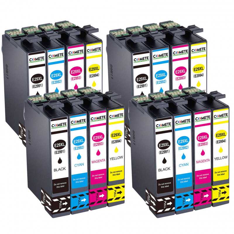 16 Cartouches 29XL compatibles Epson 29 XL T2991 T1992 T1993 T2994 T2996 C13T29964012, EPSON 16 Cartouches 29XL compatibles Epson 29 XL T2991 T1992 T1993 T2994 T2996 C13T29964012, EPSON