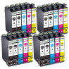 20 Cartouches 29XL compatibles Epson 29 XL C13T29964012 - 8 Noir + 4 Cyan + 4 Magenta + 4 Jaune, EPSON