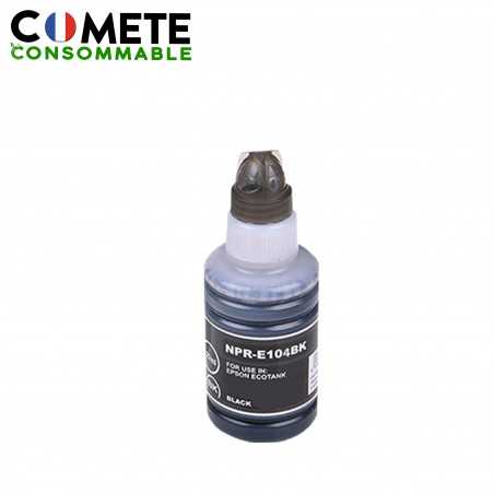 1 Recharge 104 Compatible pour imprimantes Epson Ecotank - Noir