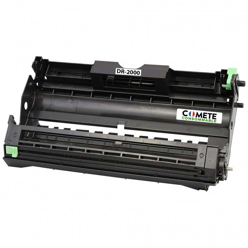 1 Tambour compatible BROTHER DR2000 Noir, BROTHER 1 Tambour compatible BROTHER DR2000 Noir, BROTHER