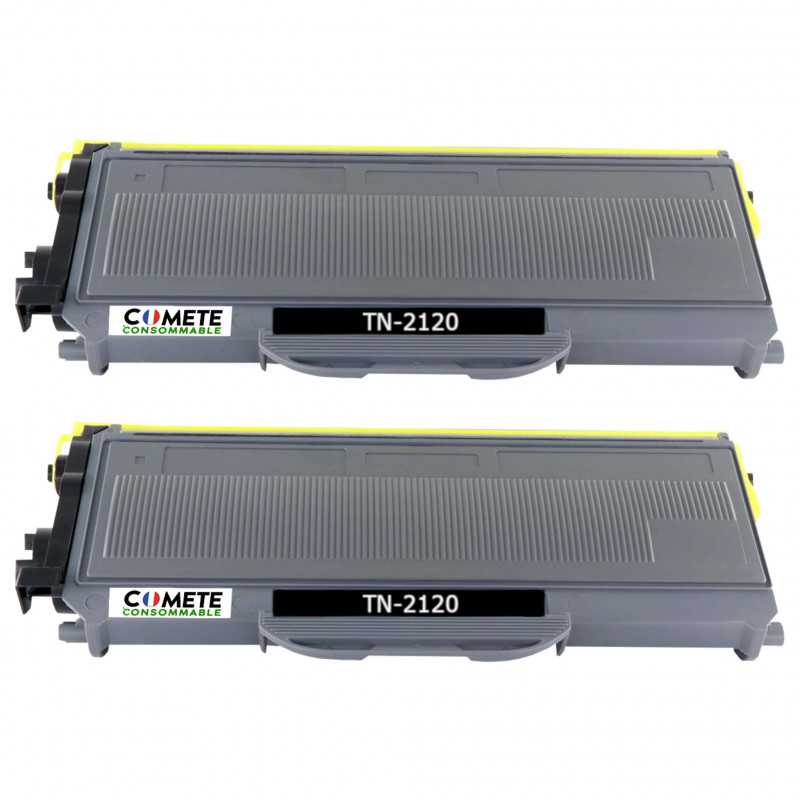 2 Toners compatibles BROTHER TN2120 Noir, BROTHER 2 Toners compatibles BROTHER TN2120 Noir, BROTHER