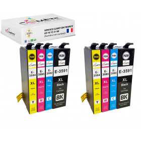 8 Cartouches compatibles EPSON 35XL B2C2M2Y2