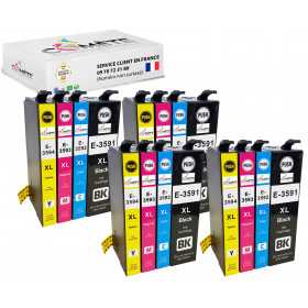 16 Cartouches compatibles EPSON 35XL B4C4M4Y4, EPSON