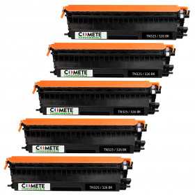 5 Toners compatibles BROTHER TN325/326 Noir 5BK, BROTHER