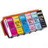 6 Cartouches compatibles Epson 378XL - 1 Noir + 1 Cyan + 1 Magenta + 1 Jaune + 1 Cyan Clair + 1 Mage, EPSON