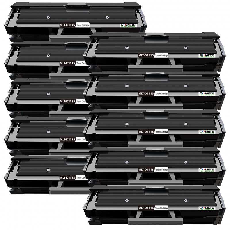 10 Toners Compatibles avec Samsung D111S MLT-D111S 111S Noir pour Imprimantes Samsung, SAMSUNG 10 Toners Compatibles avec Samsung D111S MLT-D111S 111S Noir pour Imprimantes Samsung, SAMSUNG