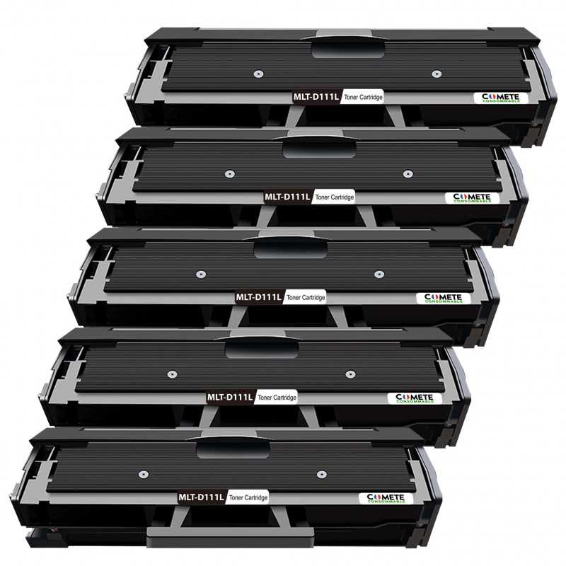 5 Toners Compatibles avec Samsung D111L MLT-D111L 111L (Grande Capacité), SAMSUNG