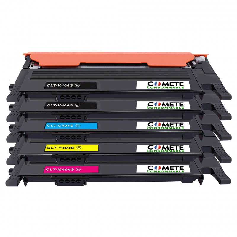 5 Toners Compatibles avec Samsung CLT-404S CLT404S 404S 404C - 2 Noir + 1 Cyan + 1 Magenta + 1 Jaune, SAMSUNG 5 Toners Compatibles avec Samsung CLT-404S CLT404S 404S 404C - 2 Noir + 1 Cyan + 1 Magenta + 1 Jaune, SAMSUNG