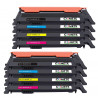 8 Toners Compatibles avec Samsung CLT-404S CLT404S 404S 404C - 2 Noir + 2 Cyan + 2 Magenta + 2 Jaune, SAMSUNG