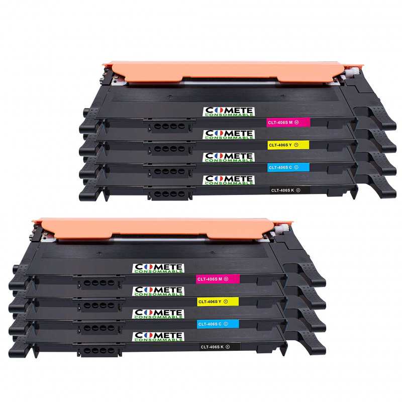 8 Cartouches de Toners Compatibles Samsung CLT-K406S CLT-C406S CLT-M406S CLT-Y406 406S 406C, SAMSUNG 8 Cartouches de Toners Compatibles Samsung CLT-K406S CLT-C406S CLT-M406S CLT-Y406 406S 406C, SAMSUNG