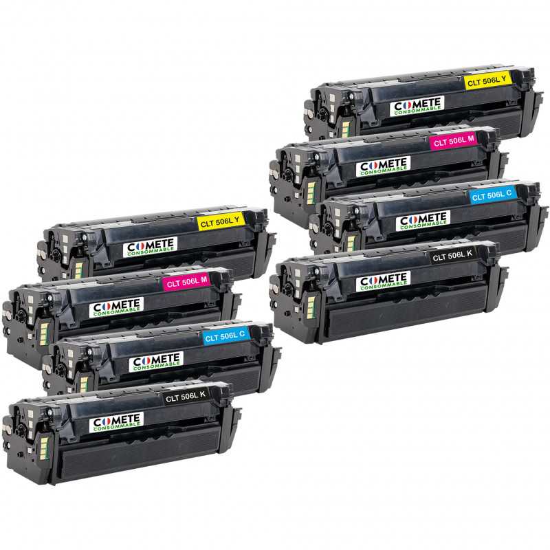8 Cartouches de Toners Compatibles avec Samsung CPL 680 CLX-6260 506L 506 CLT-506L CLT-506S, SAMSUNG 8 Cartouches de Toners Compatibles avec Samsung CPL 680 CLX-6260 506L 506 CLT-506L CLT-506S, SAMSUNG