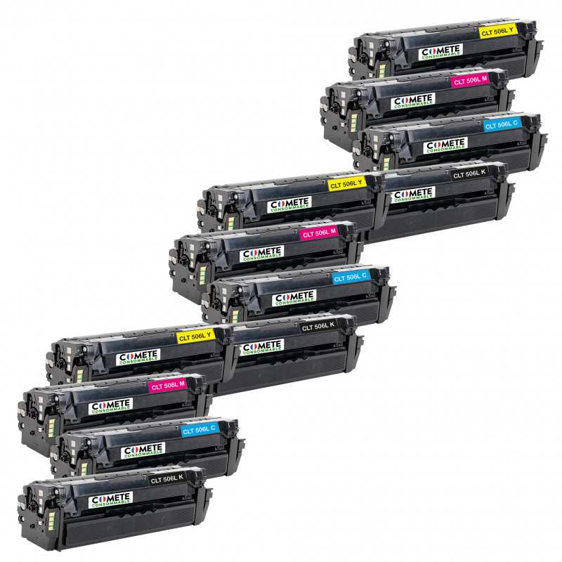 12 Cartouches de Toners Compatibles avec Samsung CPL 680 CLX-6260 506L 506 CLT-506L CLT-506S, SAMSUNG 12 Cartouches de Toners Compatibles avec Samsung CPL 680 CLX-6260 506L 506 CLT-506L CLT-506S, SAMSUNG
