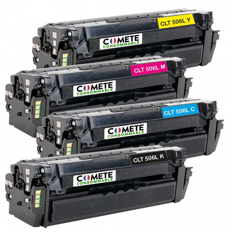 4 Cartouches de Toners Compatibles avec Samsung CPL 680 CLX-6260 506L 506 CLT-506L CLT-506S, SAMSUNG 4 Cartouches de Toners Compatibles avec Samsung CPL 680 CLX-6260 506L 506 CLT-506L CLT-506S, SAMSUNG