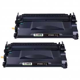 2 Toners compatibles HP 26A CF226X Noir, HP