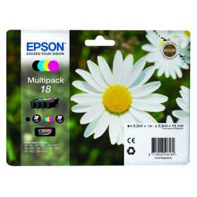 EPSON Multipack Pâquerette 18 Encres Claria Home 1 Noir + 1 Cyan + 1 Magenta + 1 Jaune 15,1ml, Racine