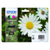 EPSON Multipack Pâquerette 18 Encres Claria Home 1 Noir + 1 Cyan + 1 Magenta + 1 Jaune 15,1ml, Racine