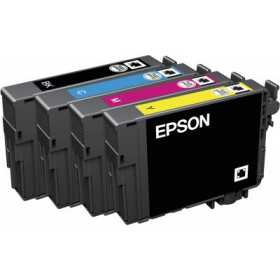 EPSON Multipack Pâquerette 18 Encres Claria Home 1 Noir + 1 Cyan + 1 Magenta + 1 Jaune 15,1ml, Racine
