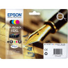 EPSON Cartouche Multipack Stylo à plume 16 XL Encre 1 Noir + 1 Cyan + 1 Magenta + 1 Jaune  32,4ml