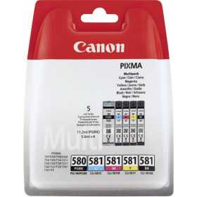 Pack 5 Cartouches d' Encre CANON PGI-580/CLI-581 15ml + 4x7ml, Racine