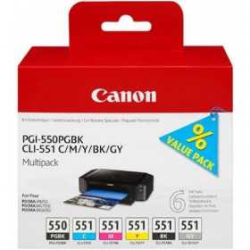 CANON pack cartouches d'encre PGI550 / CLI551 couleur et Noir, Racine