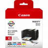 CANON Pack 4 cartouches Encre PGI 1500XL 1 Noir + 1 Cyan + 1 magenta + 1 Jaune 3x12ml+1x34,7ml, Racine