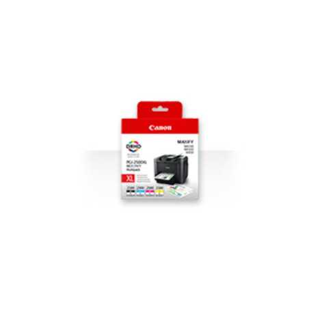 CANON Pack 4 cartouches Encre PGI 2500XL 1 Noir + 1 Cyan + 1 magenta + 1 Jaune 3x12ml+1x34,7ml, Racine