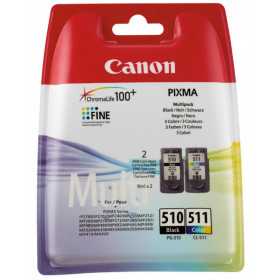 CANON pack cartouches d'encre PG510-CL511 couleur et Noir, Racine