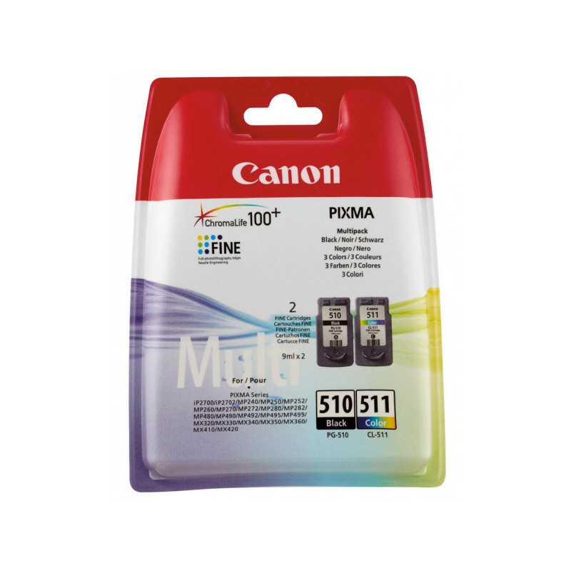 CANON pack cartouches d'encre PG510-CL511 couleur et Noir, Racine CANON pack cartouches d'encre PG510-CL511 couleur et Noir, Racine