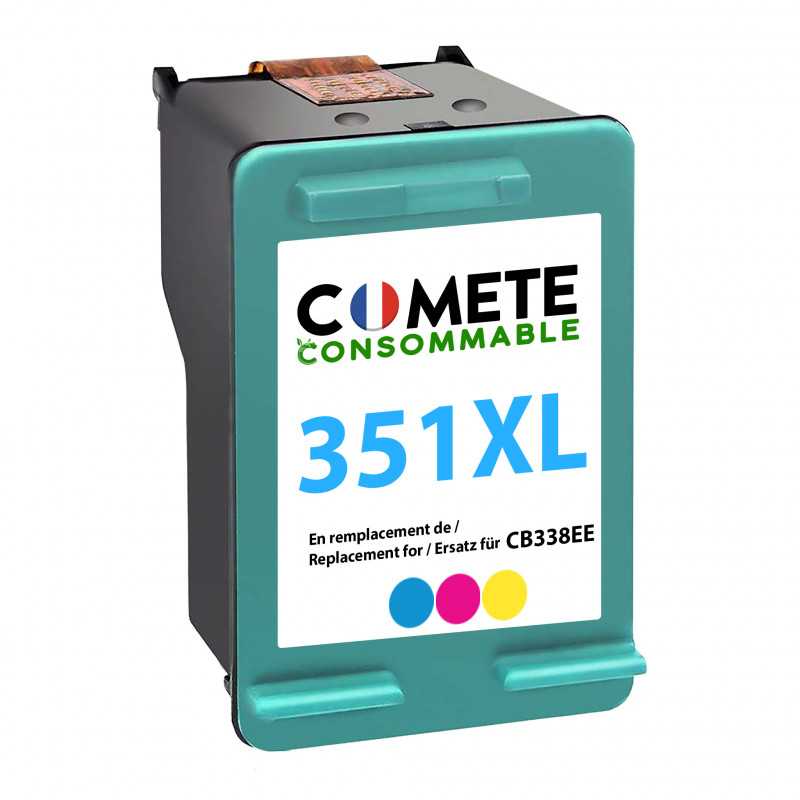 1 cartouche compatible HP 351XL Couleur, HP 1 cartouche compatible HP 351XL Couleur, HP