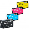 4 Cartouches compatibles HP 932/933XL - 1 Noir + 1 Cyan + 1 Magenta + 1 Jaune, HP